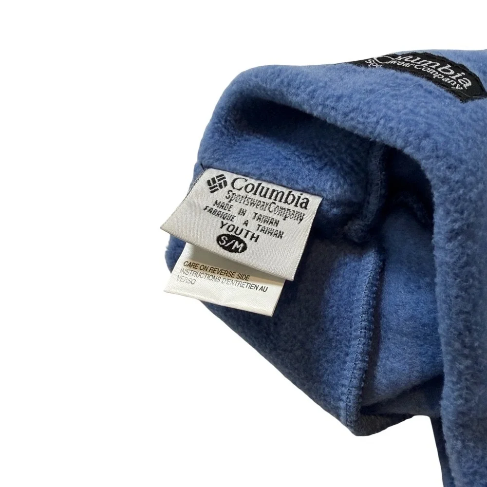 Columbia Sportswear Youth Blue Fleece Beanie Skull Cap Hat Size S/M SM